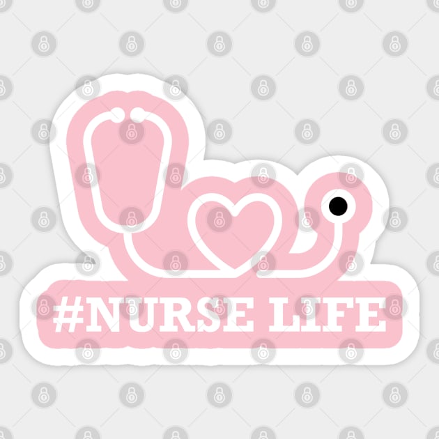 Nurse Life large Sticker by Verboten